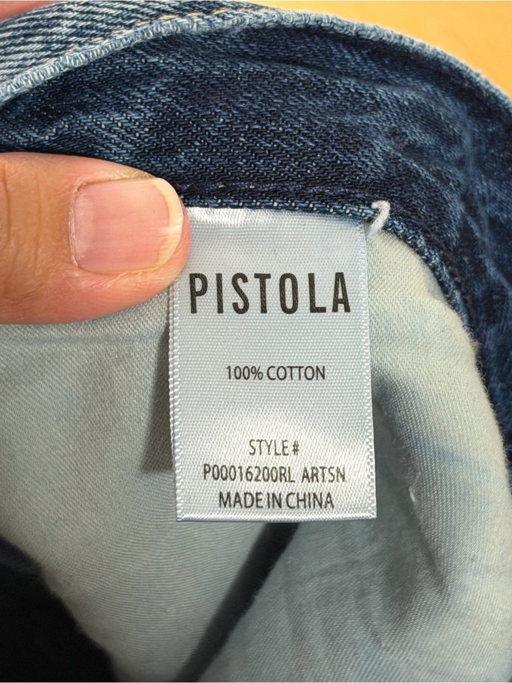 Pistola Size 28 Artisan Lexi Mid Rise Bowed Straight Jean Premium Casual Relaxed - Picture 4 of 7
